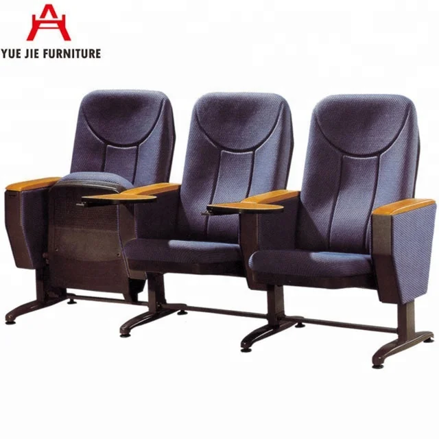 
Hot Sale Soft Auditorium Chair With Writing Table 
