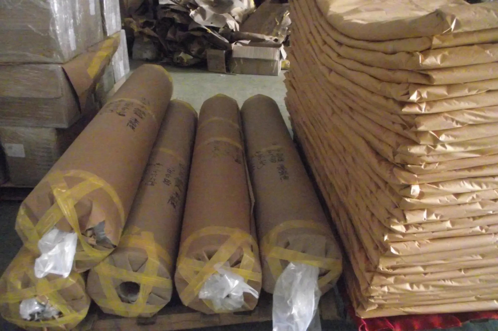 25kg Brown Paper Packaging Bag Roll With Logo Print - Buy 25kg Kraft