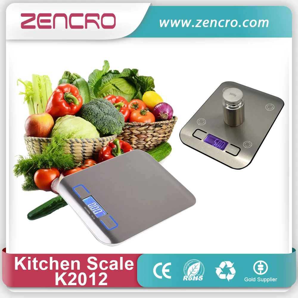 5kg stainless steel digital slim food balance kitchen scale