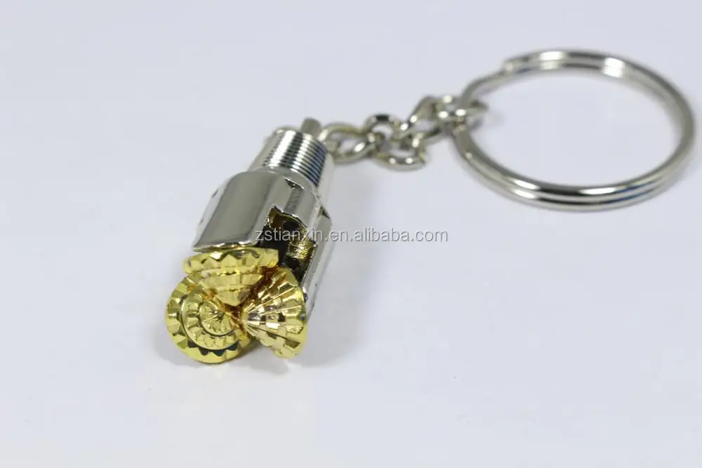 Custom Metal 3d Drill Bit Keychain,Tricone Bit Keychain,Aiguille Keychain For Promotion Buy