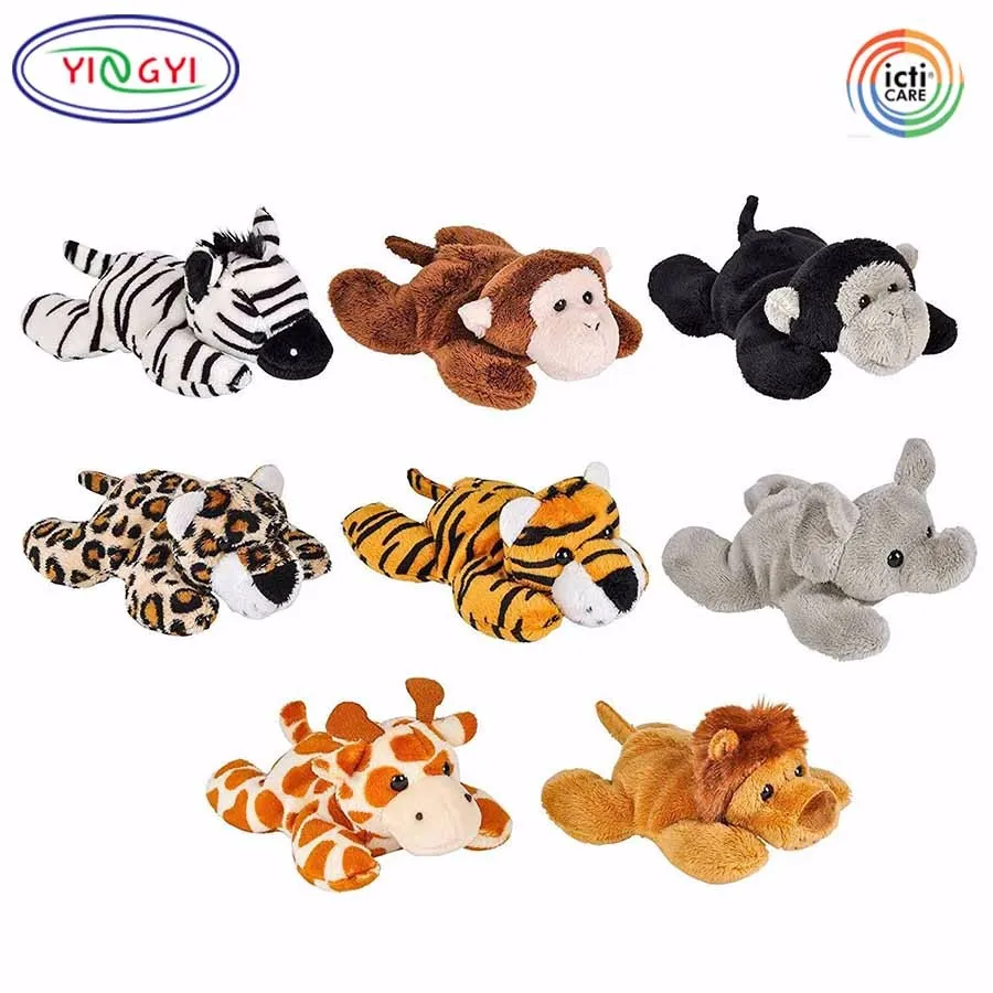 A550 Mini Small Stuffed Zoo Animal Toys Plush Jungle Safari 8pcs Party