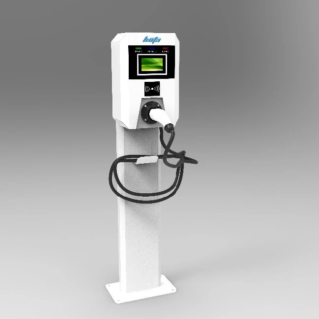 Smart Ev Charging Pile 7kw 22kw 400v 3 Phase Wall Mounted Ev Charger