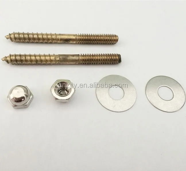 1/4"*21/2" Toilet Screw Set With Washers And Nuts Buy Screws Set