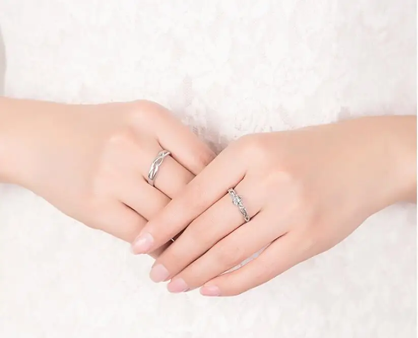 Eternal Love Couple Ring Adjustable Ring