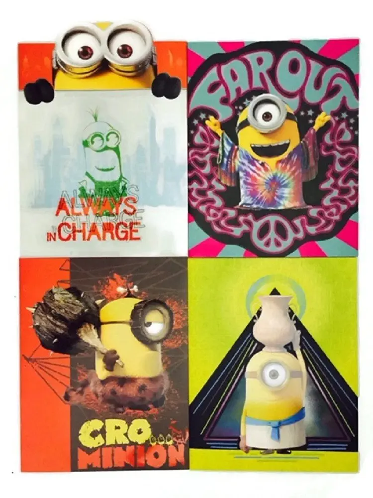 Despicable Me Minions Folder Bundle 4 Pack School Bifold Pocket
