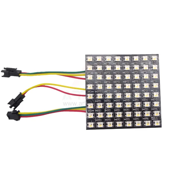 Sk6812 Rgbw Dot Led Matrix 8x8 - 64 Rgbw Led Pixels - Buy Pixel Rgbw ...