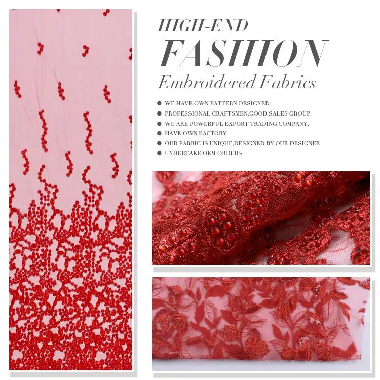 New Arrival Wholesale Fashion Embroidery Net Fabric For Clothes Buy