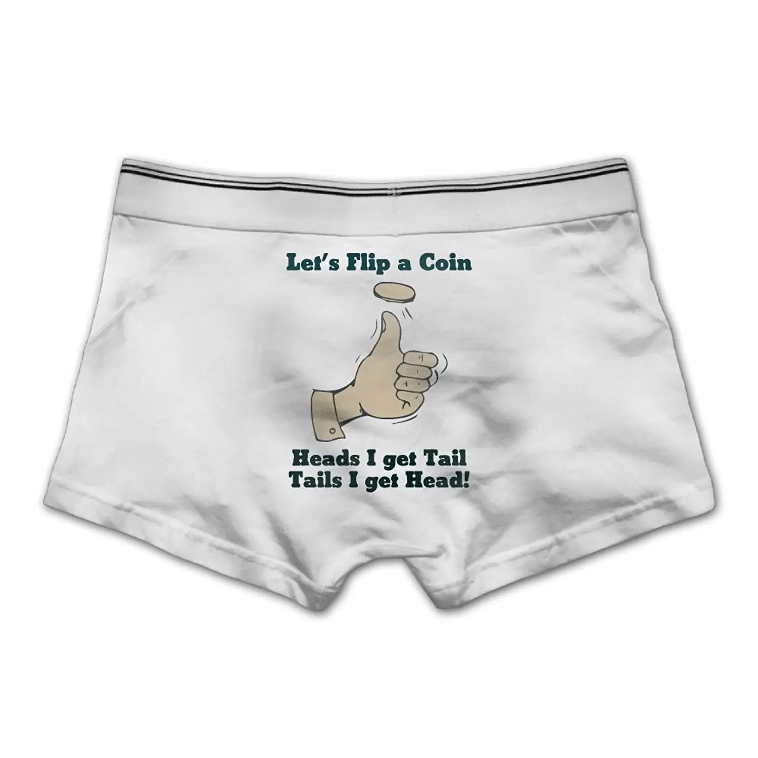 Men's Underwear Lets Flip A Coin Head I Get Tail Tails I Get He...