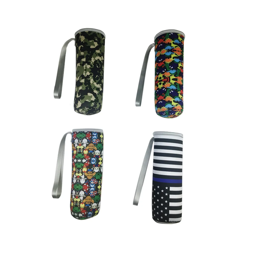 OEM Factory Popular Serape Leopard Drink Water Bottle Cooler Holder With Strap