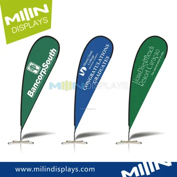 Supplier Flexible Teardrop Flag Rod Printing Banner Pole For Sale