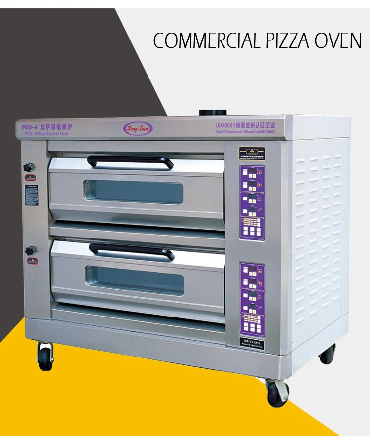 Hot Sale 2 Deck Bakery Oven Stainless Steel Cake Baking Gas Oven
