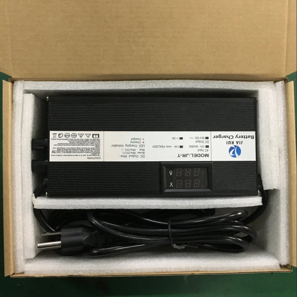 Intelligent electric vehicle battery charger 48v 60v 72v CE KC Products