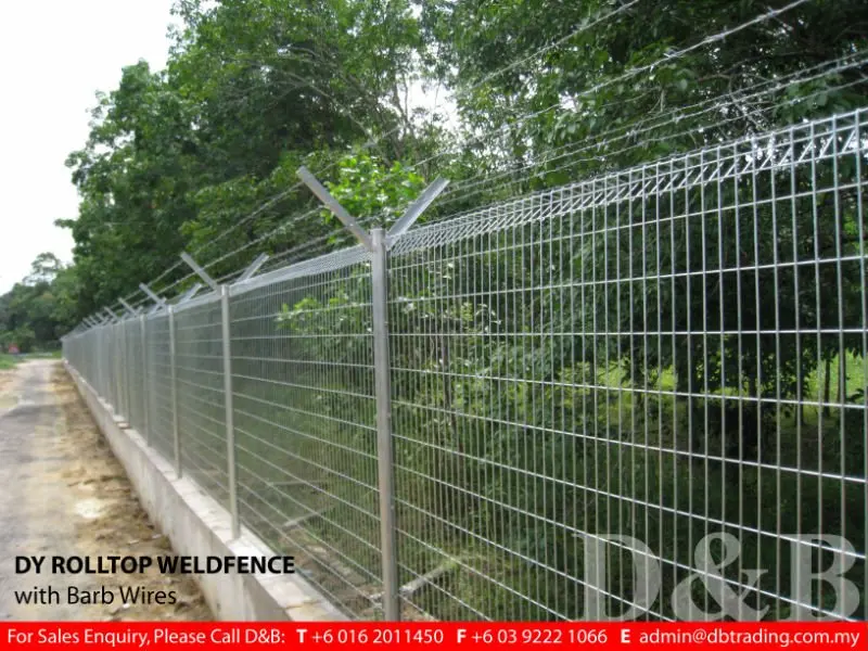 galvanised wire fencing