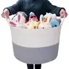 Extra Large Storage Baskets Cotton Rope Basket Woven Baby Laundry Basket with Handle