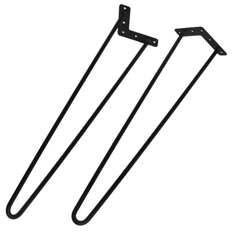 28 Inch Hairpin Legs 4pcs Easy To Install Metal Legs For Furniture Mid
