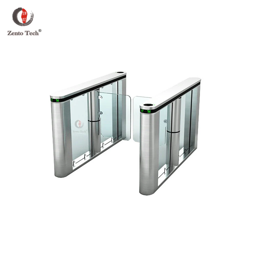 Factory price Luxurious Biometrics Device Swing Turnstiles Baffle Gate With Software For Access