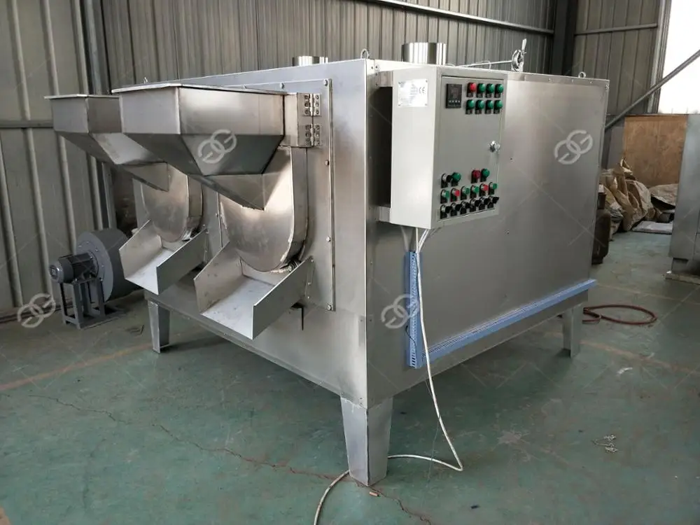 Gelgoog Automatic Cocoa Bean Drum Roaster Processing Line Small Scale