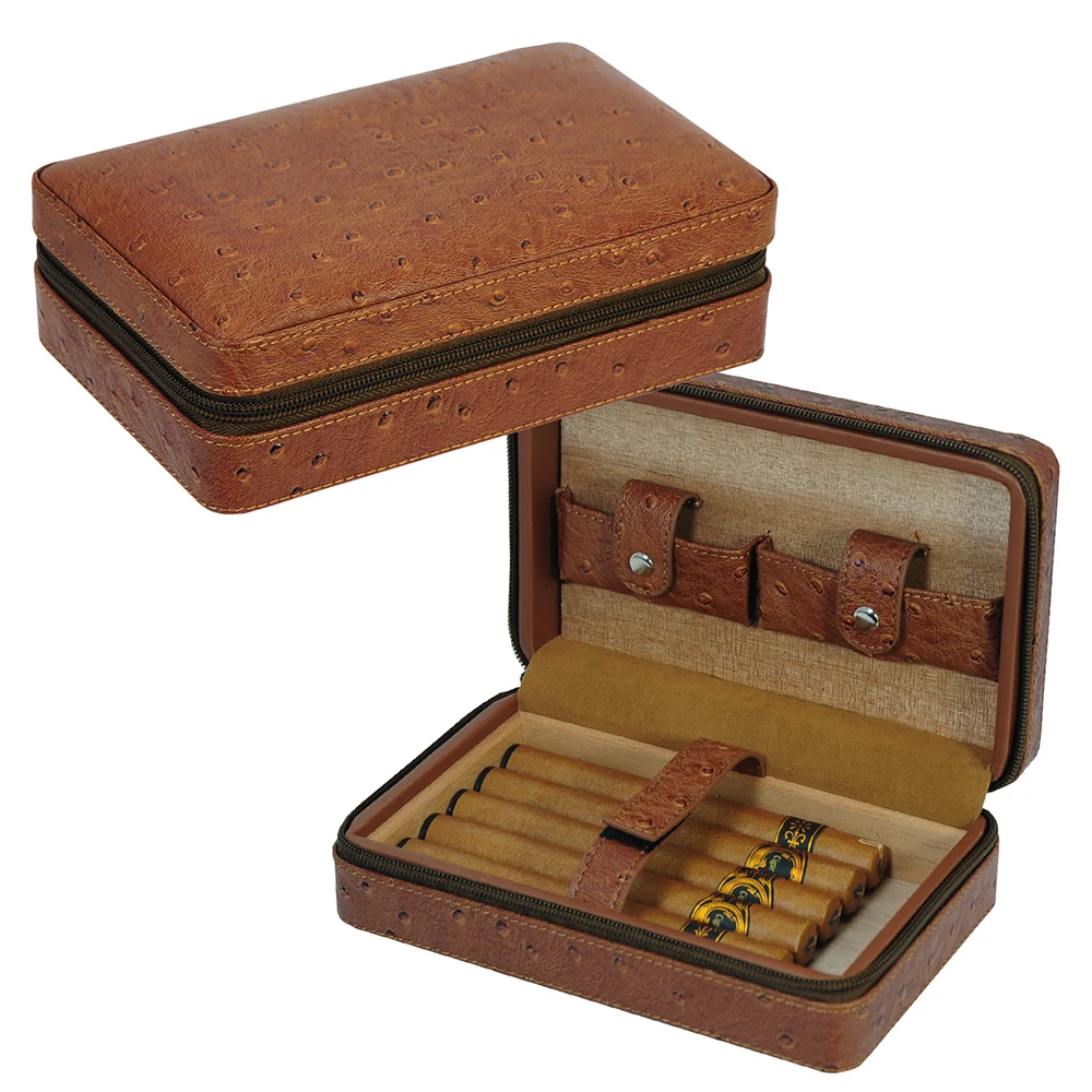 travel zipper cigar case set  (1)