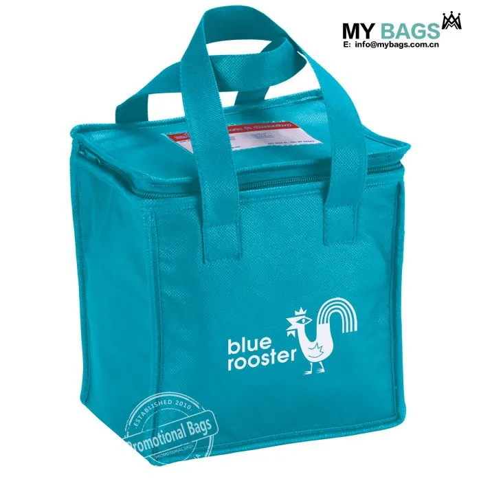 Customized Promotional Logo Print Insulated Food Carrier Bag Carrying Product On