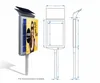 Projector advertising outdoor LC Standing Poster LED Strip Light Box with High Quality