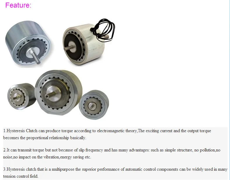 Hysteresis Clutches Providing The Best Tension Control