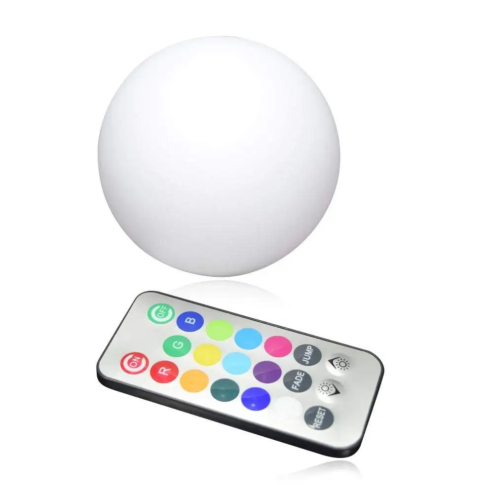 Laideyilan Remote Control LED Ball Light,Diameter 8cm IP68 Waterproof LED Pool Lights Floating Float Colorful Night Light Christmas Tree Decoration Hanging Ball Light
