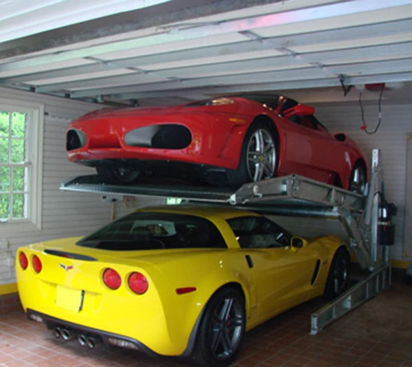 Double Stack Car Lifts Cantilever Car Parking Lift Double Cars Multi ...