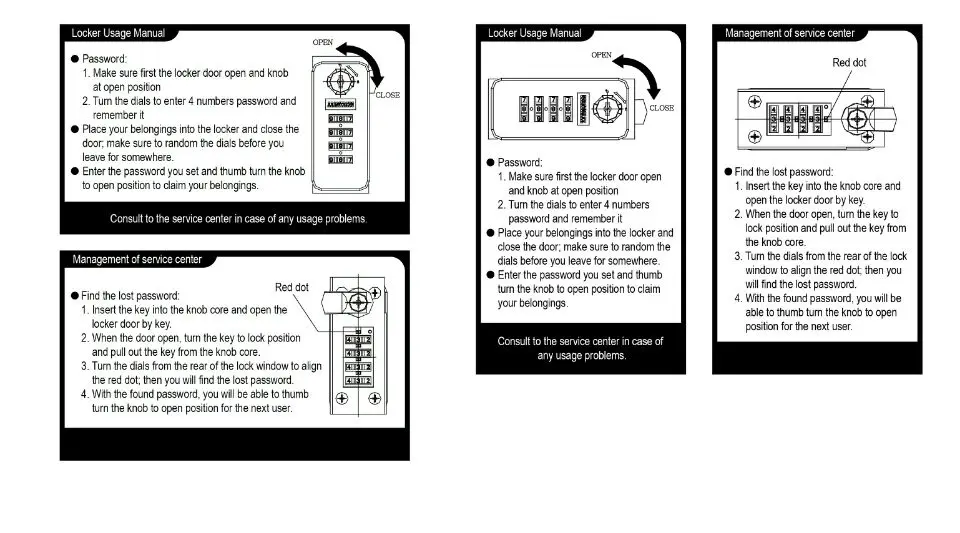 Digital Cabinet Combination Lock