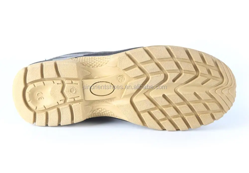 Black Executive Non Slip Oil Resistance Work Safety Shoes,Waterproof