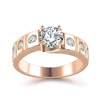 Competitive Price 1 Gram Gold Ring Price Diamond Rose Gold Semi Mount Ring