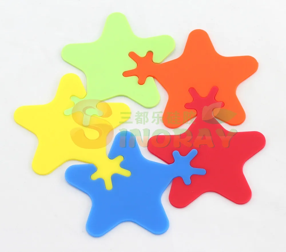 Silicone Jigsaw Puzzle Coaster/Pot Holder, Silicone Coaster