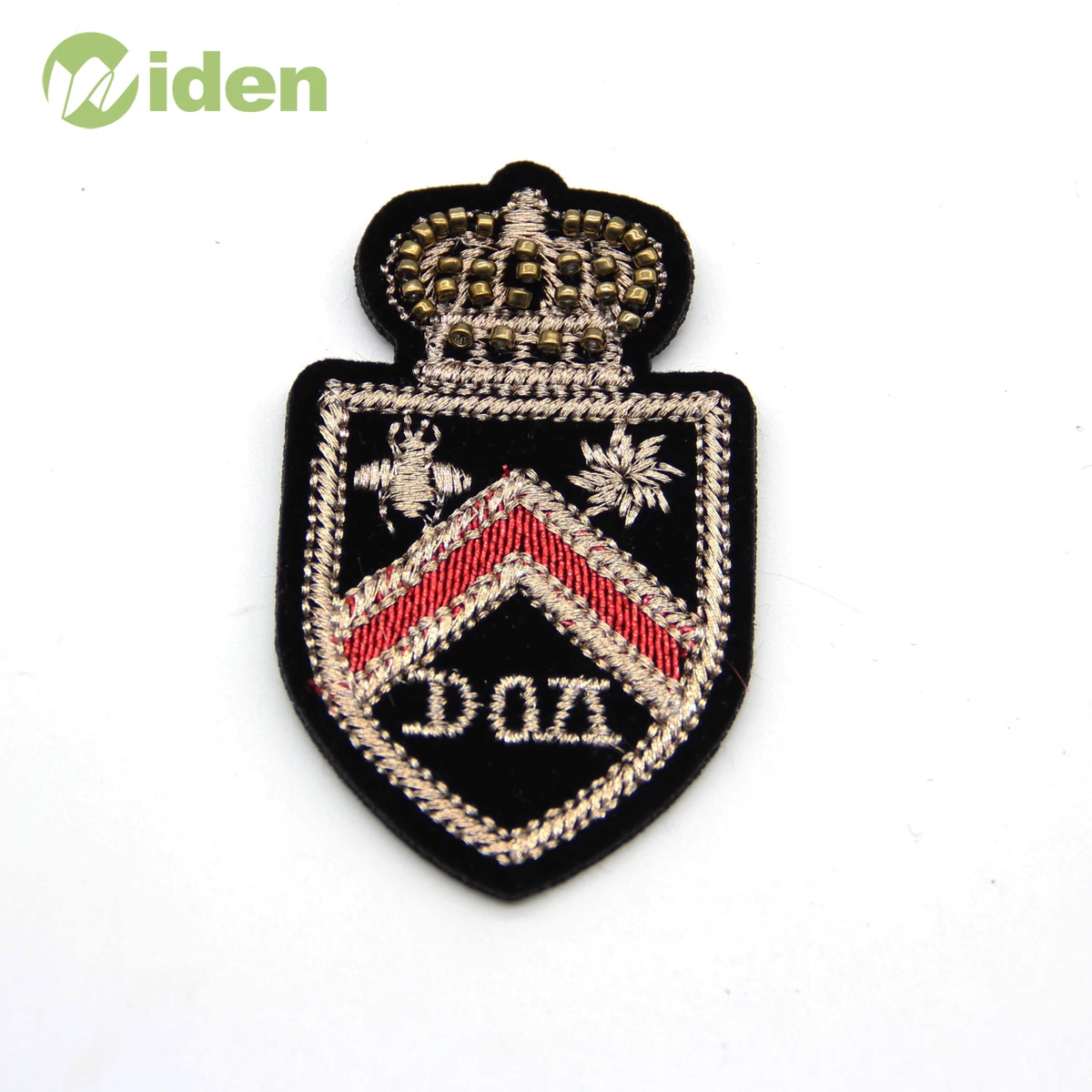 Personalized Uniform Patch Lurex Embroidered Beads Patch