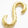 Pure Copper Brass Carved Flower S Shape Hook