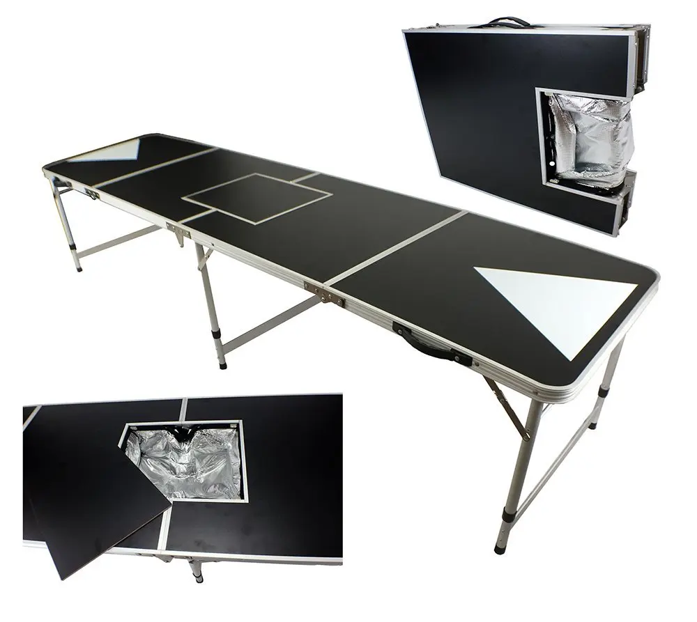 8' Aluminum Portable Adjustable Folding Outdoordrinking Party Game New