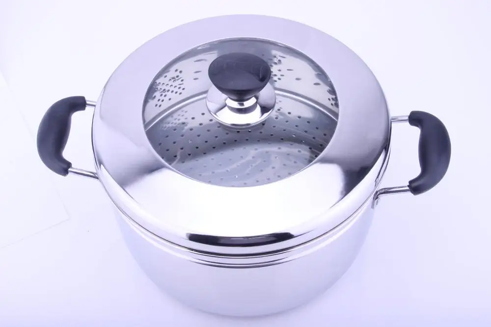 Chinese Factory Cooking Stockpot Stainless Steel Steamer Food For Sale