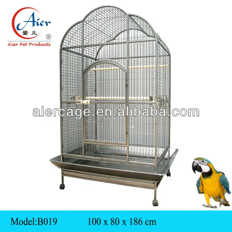 Wrought Iron Breeder Accessories Acrylic Finches Hanging Stand Folding For Birds Cages Big Breeding Flight Extra Large Bird Cage