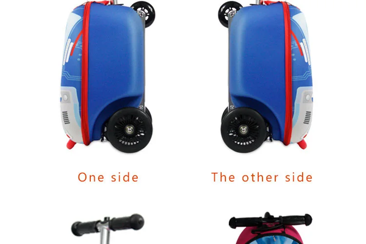 Kick Suitcase Luggage Kids Scooter Bag Customized Rolling Flyte