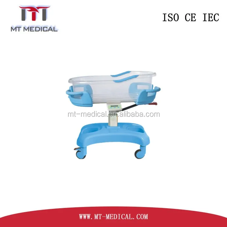 Hospital mobile infant hospital bed baby cot