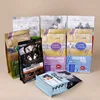 Customized printed Eight side sealing ziplock natures menu pet dog food plastic zipper pouch