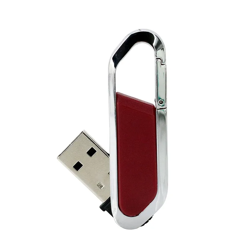 Carabiner USB Flash Drive 32GB Pen Drive Key Ring Waterproof 16GB Metal hook up USB Flash - ANKUX.COM