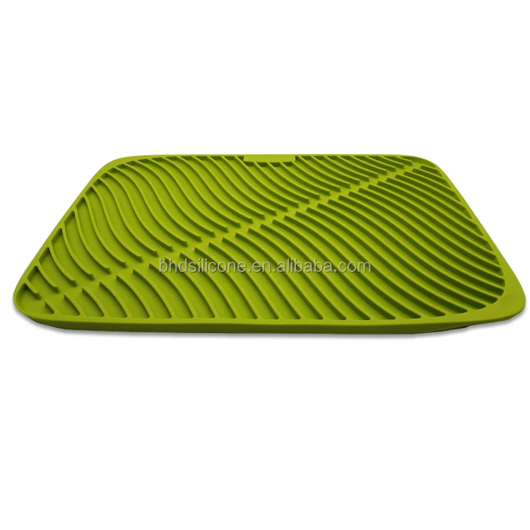 Benhaida Silicone Dishes Drying Mat Draining Mat For Kitchen