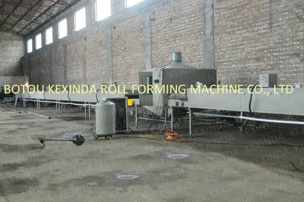 Color Stone sand blasting coated line  roofing sheet roll forming machine