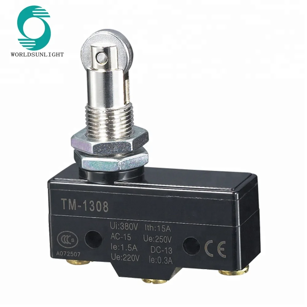 Tm1308 Parallel Roller Plunger Actuator Momentary Micro Limit Switch