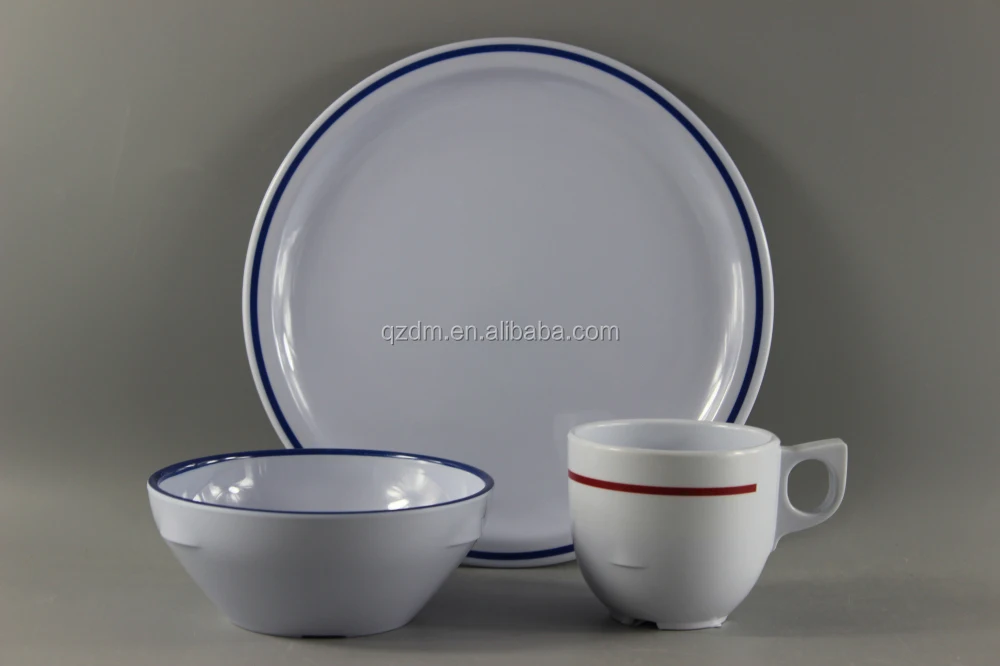 Modern Melamine Dinner Set Of 3 Pieces