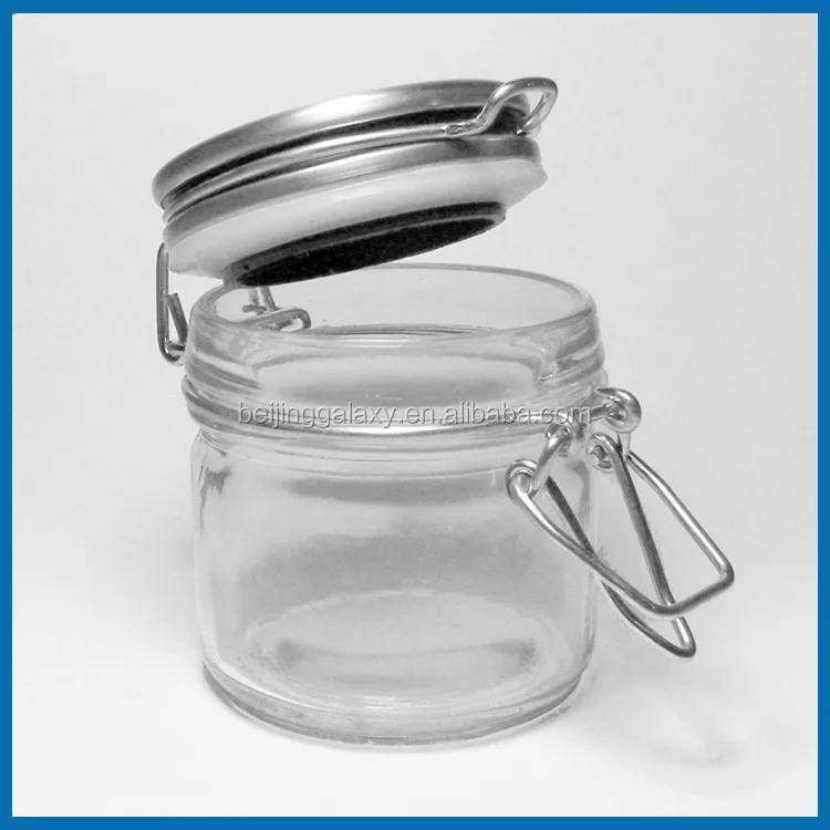 Wholesale Made In China 100ml Latch Lid Glass Jars Clear Buy 100ml
