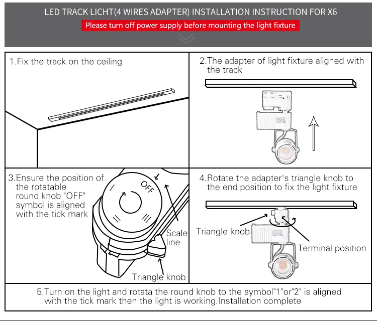 High definition commercial bookstore track light led 28w