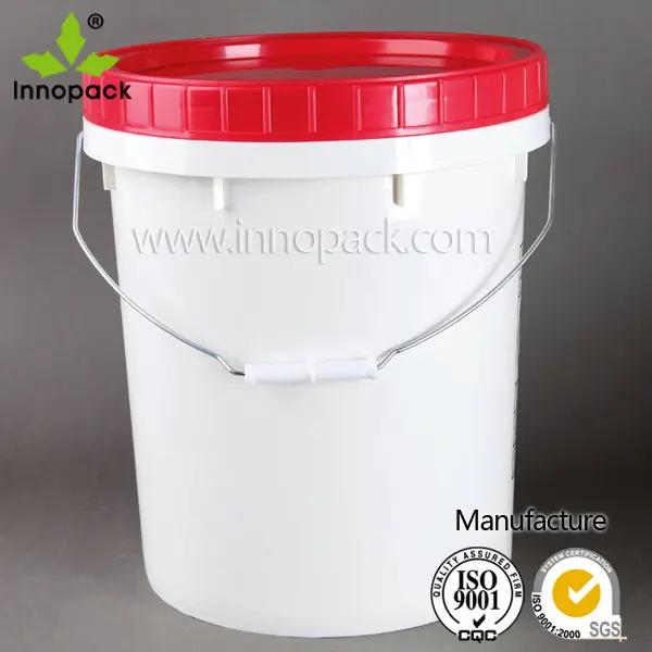 20l Pp Plastic Container With Screw Lid Food Grade With Mental Handle ...