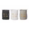 Love canvas basket laundry handmade washing bag large storage bucket bin screen printing foldable waterproof