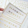 wholesale cheap hot stamping gold border lighter art paper sticker
