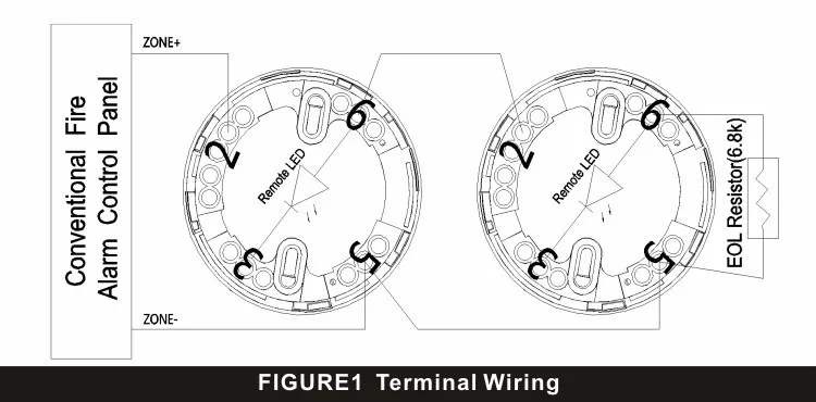 Asenware Conventional fire alarm infrared heat detector thermal sensor for sale